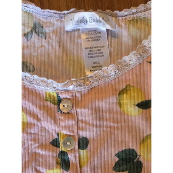Girls Juniors Small Lemon Print Tank Top - Cute & Stylish! - Picture 2 of 2
